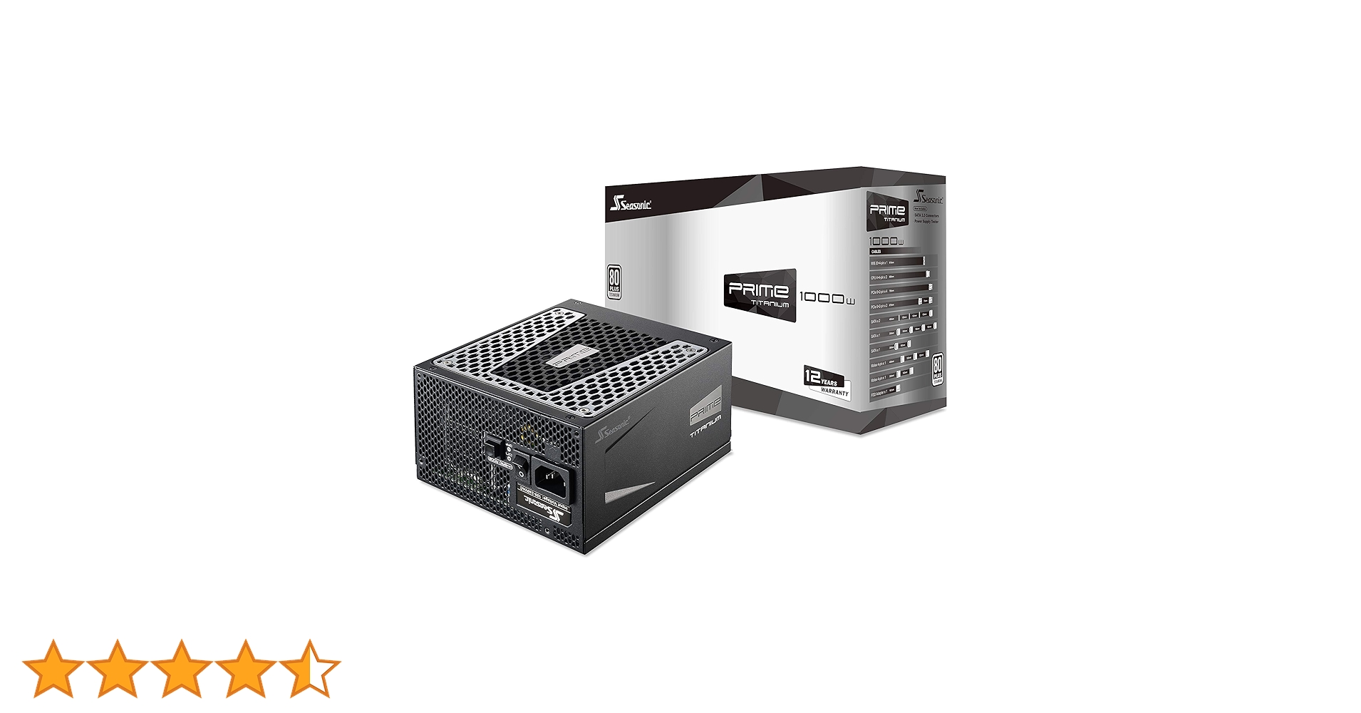 電源ユニット Seasonic Prime 1000 Titanium SSR-1000TR PRIME ULTRA TITANIUM - Seasonic High Quality PSU